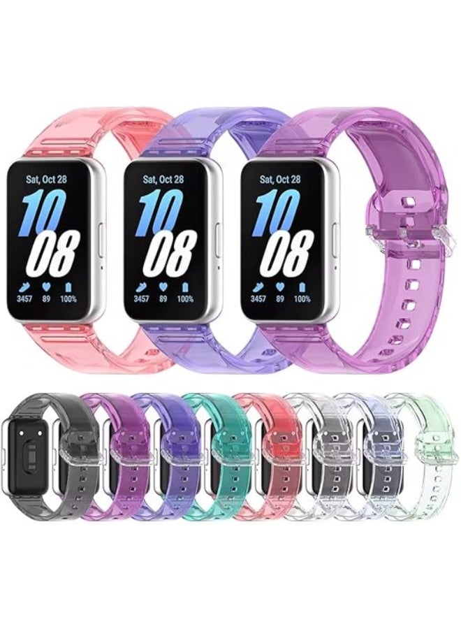 حزام رياضي فكريا فوتوكروميك لسامسونج جالاكسي فيت 3  حزام سوار سيليكون كوريا لجالاكسي فيت 3 إكسسوارات حزام الساعة حزام الساعة - Image 4